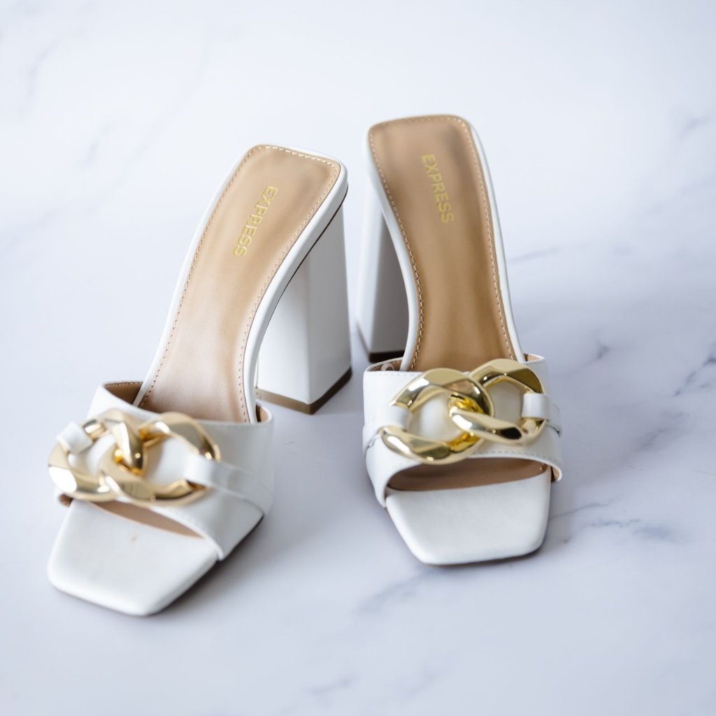 Brand New Express Chain Link Heels